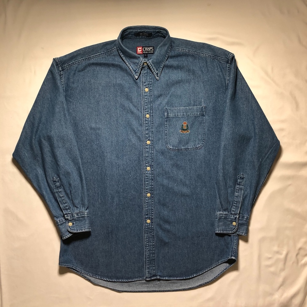 Chaps Ralph Lauren Denim Button Up Shirt